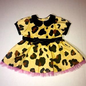 Harajuku Mini Leopard Baby Dress NWOT sz 6 mo
